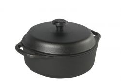 Кастрюля чугунная 3 л Skeppshult с чугунной крышкой