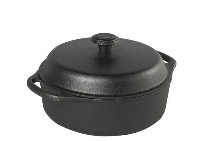 Кастрюля чугунная 3 л Skeppshult с чугунной крышкой