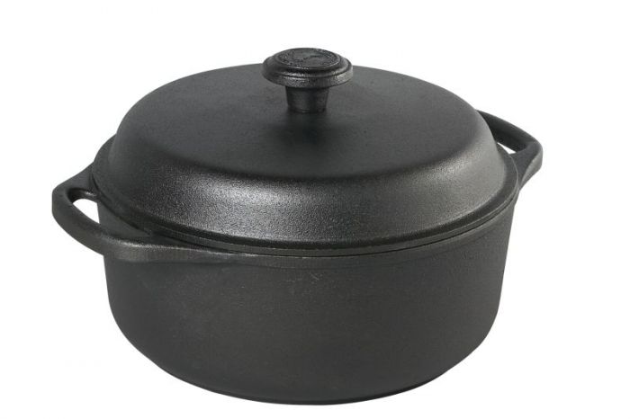 Кастрюля чугунная 4 л Skeppshult с чугунной крышкой