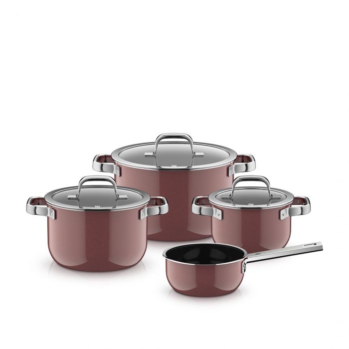 Набор кастрюль WMF Fusiontec MineralPro RoseQuartz (0518955290)