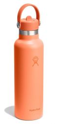 Термобутылка 0,9 л HYDRO FLASK Wide Mouth Flex Cap розовая