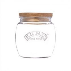 Банка Kilner Universal Storage Jar 0,85 л с деревянной крышкой