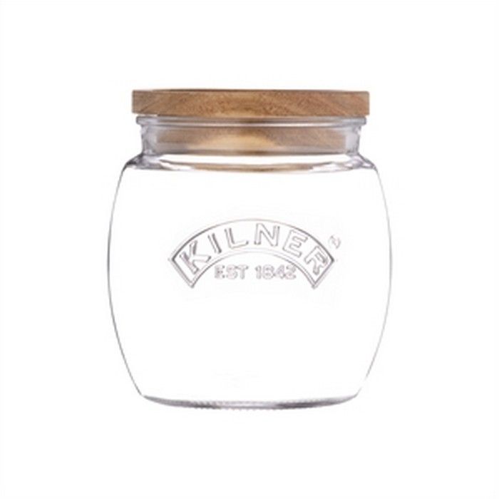 Банка Kilner Universal Storage Jar 0,85 л с деревянной крышкой