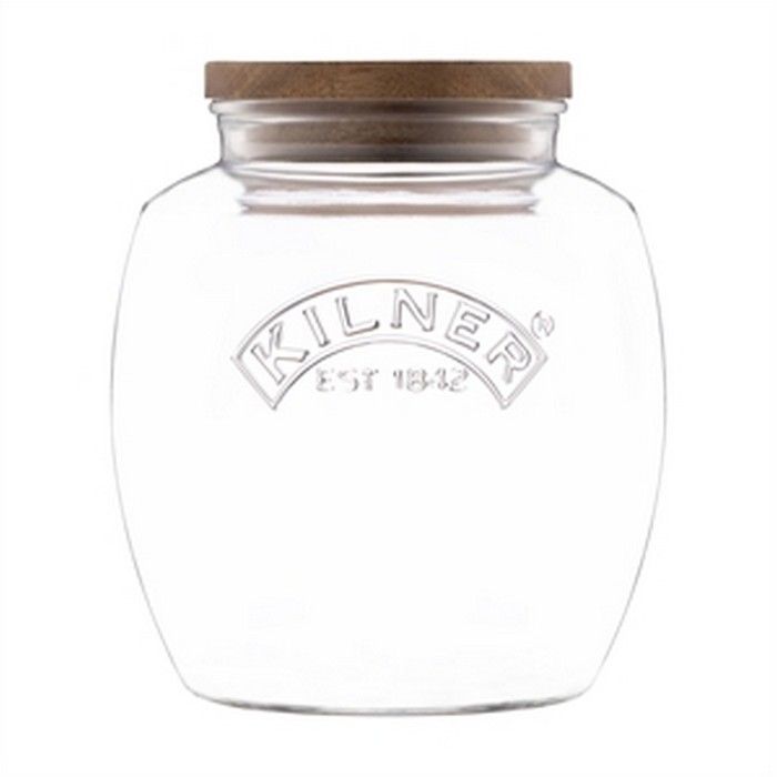 Банка Kilner Universal Storage Jar 2 л с деревянной крышкой