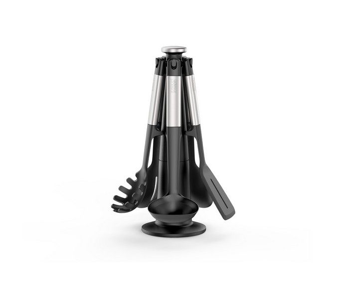Набор кухонных инструментов Joseph Joseph Elevate Silicone Steel с подставкой Carousel (10567)
