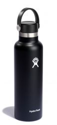 Термобутылка 0,6 л HYDRO FLASK Standart Mouth Flex Cap черная