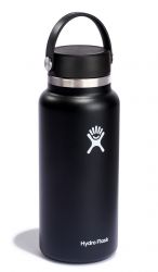 Термобутылка 0,9 л HYDRO FLASK Wide Mouth Flex Cap черная