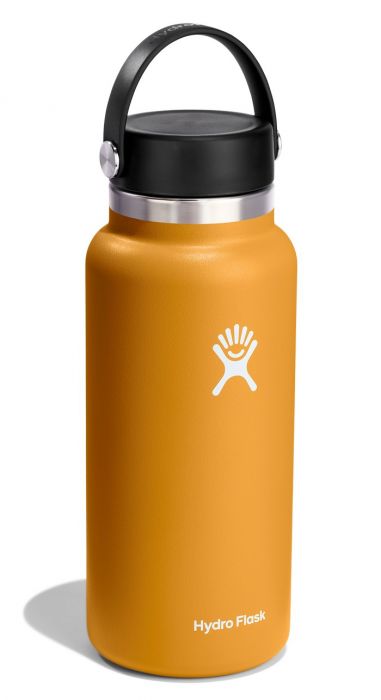 Термобутылка 0,9 л HYDRO FLASK Wide Mouth Flex Cap оранжевая